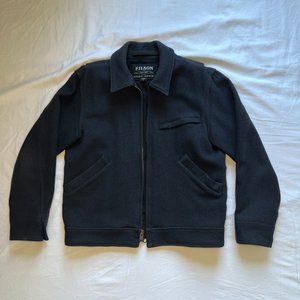 Filson Mackinaw Wool Work Jacket - Navy - Bi Swing Back - Made in USA - Medium